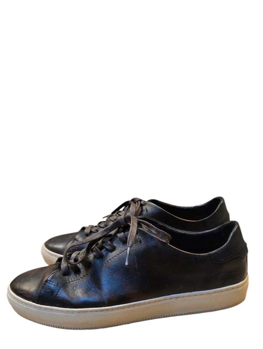 Frye Astor Low Lace Leather Brown Sneakers Size 10.5D